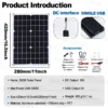 7000W Solar Kit with 2*500W Panels 5V/1.5A USB 100A Controller RV Camping CE/UL Certified DC 12V to AC 110V/220V Inverter Home - Image 2