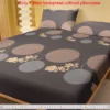 1 Simple modern Circular Geometry printed matte Fitted Sheet, bedroom printed bed cover,bedding(excluding pillowcases) - Image 2