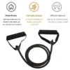 Resistance Bands With Handles, Exercise Bands, Workout Bands With Handles For Men Women, Strength Training Equipment At Home - Image 5