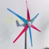Low Noise Fast Delivery 5 Blades 8000W Horizontal Wind Turbine Generator Windmill 12V 24V 48V Complete Set For Home Garden Boat - Image 3