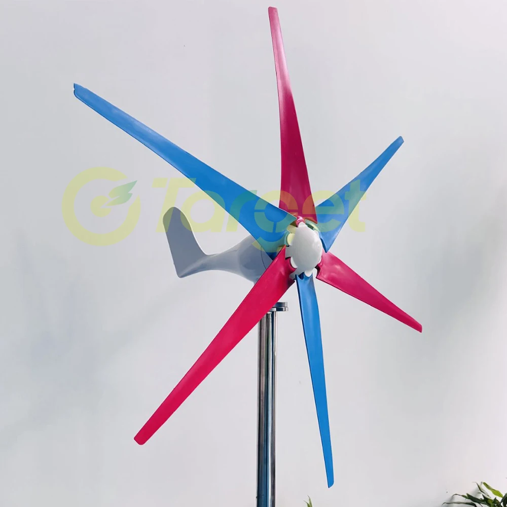 Low Noise Fast Delivery 5 Blades 8000W Horizontal Wind Turbine Generator Windmill 12V 24V 48V Complete Set For Home Garden Boat - Image 3