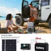 7000W Solar Kit with 2*500W Panels 5V/1.5A USB 100A Controller RV Camping CE/UL Certified DC 12V to AC 110V/220V Inverter Home - Image 21