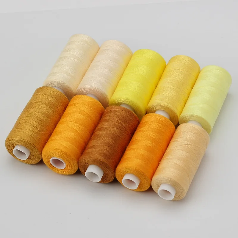 1 Set OF 10 Rolls Polyester 402 Sewing Thread For Manual and Mechanical Use, 400 Yards, DIY - Image 10