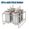 Stainless Steel Popsicle Mold Rack Ice Lolly Mold Frozen Lolly Popsicle Maker Homemade Ice Cream Mold with Popsicle Holder - Image 8