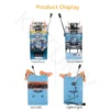 Commercial Small Household Milk Tea Shop Soy Milk High Plastic And Paper Cup Semi-Automatic Hand Pressure Sealing Machine - Image 4