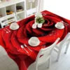 Plant Flower Leaves Coffee Table Runner Tablecloth Table Party Decoration Oilcloth on Table Protector Table Cloth Rectangular - Image 29