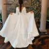 [:en]Customized Elegant Simple Satin Wedding Dress for Women O-Neck A-Line Sweep Train Backless Party Bride Gown Vestidos De Novia (Copy)[:ar]Customized Elegant Simple Satin Wedding Dress for Women O-Neck A-Line Sweep Train Backless Party Bride Gown Vestidos De Novia (Copy)[:] - Image 6