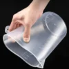 1PC Clear Graduated Measuring Cup Scale Plastic Transparent Mixing Cup Large Capacity With Lid Laboratory Beaker Kitchen Baking - Image 2