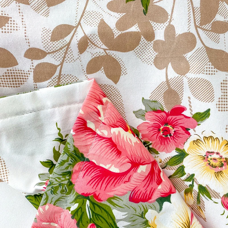 Flower Printed Fitted Bed Sheets Reactive Printed sabanas cama matrimonial Single/Queen/King Mattress Cover Double Bedsheets - Image 6