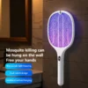 3 In 1 Multi Functional Bug Zapper Racket Usb Rechargeable Mosquito Killer Safe Electric Mosquito Swatter Pest Control Supplies - Image 3