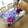 Plant Flower Leaves Coffee Table Runner Tablecloth Table Party Decoration Oilcloth on Table Protector Table Cloth Rectangular - Image 23