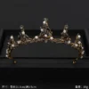 Vintage Baroque Queen Tiara Wedding Crown Bridal Diadem Gold Crystal Rhinestone Head Jewelry Headpiece Wedding Hair Accessories - Image 8