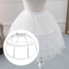 Women's Crinoline Underskirt Lolita Wedding Bridal Underskirt Slip for Gown Prom - Image 4