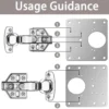 [:en]Cabinet Hinge Repair Plate Kit Kitchen Cupboard Door Hinge Mounting Plate With Holes Flat Fixing Brace Brackets Household Tools[:ar]Cabinet Hinge Repair Plate Kit Kitchen Cupboard Door Hinge Mounting Plate With Holes Flat Fixing Brace Brackets Household Tools[:] - Image 3