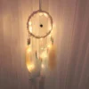 Dream Catcher Car Mini Pure White Feather Wind Chimes Wall Hanging Decor Handmade Catcher Feather Pendant Decoration - Image 21