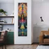 Bohemian Chakra Meditation Vertical Tapestry Colorful Mandala Rainbow Tapestry Wall Hanging For Living Room Aesthetic Tapestry - Image 3