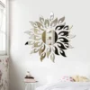 Sunflower Wall Sticker Acrylic Mirror Self Adhesive Reflective Decal Mural Wallpaper for TV Background Art Home Decor - Image 2