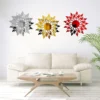 Sunflower Wall Sticker Acrylic Mirror Self Adhesive Reflective Decal Mural Wallpaper for TV Background Art Home Decor - Image 3