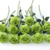 12 PCS Artificial Flowers Roses Silk Flowers Fake Long Stem Artificial Black Roses for Home Party Halloween Decorations - Image 10