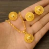 24K Gold Color Ethiopian Traditiona Newest Item Jewelry Sets  Ethiopia Eritrea Sets For Women's Habesha Wedding Party Gifts - Image 3