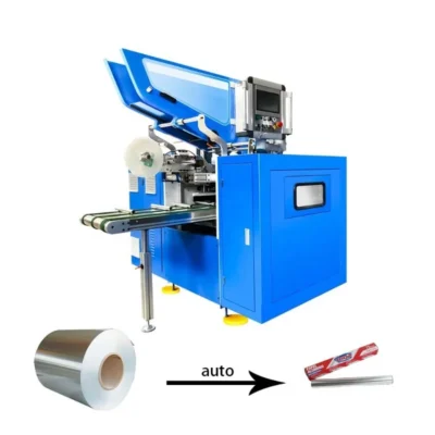 Automatic High Speed Production Of Kitchen Aluminum Foil Aluminum Foil Rewinding Machine Recyclable Slitter Rewinder Machine