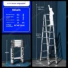 Aluminum Alloy Telescopic Ladder Folding Multifunctional Portable Ladder Suitable For Home Warehouse And Construction Projects - Image 9