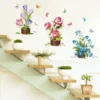 Flower Stickers Living Room Wall Background Wall Stickers Bedroom Room Wall Decoration Stickers Wallpaper Self-adhesive Stickers - Image 15