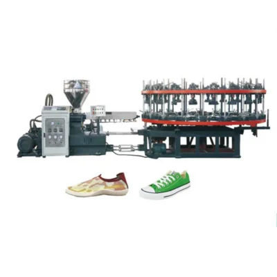 China Plastic Product Color Mixer Injection Molding Machine PVC Shoe Soles Manufacturing Crate Inject Mould Equipment Supplier