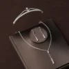 Luxury Silver Color Crystal Water Drop Bridal Jewelry Sets Rhinestone Tiaras Crown Necklace Earrings Wedding Dubai Jewelry Set - Image 29