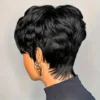 Short Wig For Women Human Hair Wigs Pixie Cut Wig Real Human Hair Machine Made Pixie Wigs Short Layered Haircut Straight Wigs - Image 3