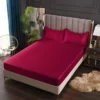 New Satin Fitted Sheet European Style Rayon Mattress Cover Elastic Band Bed Sheet King 140x200 160x200 No Pillowcase Beddings - Image 21