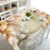 Plant Flower Leaves Coffee Table Runner Tablecloth Table Party Decoration Oilcloth on Table Protector Table Cloth Rectangular - Image 14