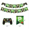 New Game On Theme Party Disposable Tableware Cup Plate Napkin Tablecloth Video Game Controller Birthday Balloon Banner Decor - Image 27