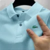2025 Summer New Men's Outdoor Sports Golf Polo Shirt Flip Collar Street Casual Top Business High Quality Breathable Top - Image 4