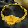Fashion Dubai 24K Gold Color Jewelry Set for Women Nigeria Wedding Necklace Earrings Bracelet Ring Bridal Jewellry Accessories - Image 4