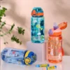 600ml Dinosaur Water Bottle For Kids Water Sippy Cup With Silicone Straw Leakproof Plastic Water Bottles Summer Kids Water Cup - Image 6
