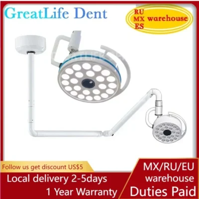 [:en]EU MX US Stock GreatLife Dent 24 bulbs 72w Pet Surgery Dental Brightness Ceiling Surgical Exam Shadowless Led Dental Lamp Light[:ar]EU MX US Stock GreatLife Dent 24 bulbs 72w Pet Surgery Dental Brightness Ceiling Surgical Exam Shadowless Led Dental Lamp Light[:]