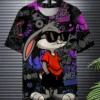Men's 3D Rabbit Print T-Shirt | Soft Stretch Polyester Fabric | Casual Summer Knit Top with Bold - Image 7