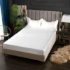 New Satin Fitted Sheet European Style Rayon Mattress Cover Elastic Band Bed Sheet King 140x200 160x200 No Pillowcase Beddings - Image 19