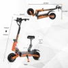 Top Speed 46MPH Elite 5600W Dual Motor Adult Electric Scooter 60V27AH 11-inch Off-Road Tires Sport Folding eScooter withSeat Pro - Image 6