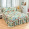 150/180/200cm Bed Skirts Princess Style Bedspread Cover with Skirt US Euro Bed Linen Smooth Twin Full Queen King Size Bed Sheet - Image 14