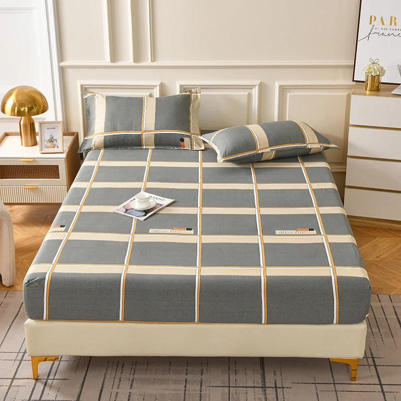 Flower Printed Fitted Bed Sheets Reactive Printed sabanas cama matrimonial Single/Queen/King Mattress Cover Double Bedsheets - Image 17