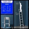 Aluminum Alloy Telescopic Ladder Folding Multifunctional Portable Ladder Suitable For Home Warehouse And Construction Projects - Image 15