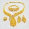 Women's 24K Gold 4-Piece Set with Diamond-Zircon, AU999 | Chiseled lotus with starlight inlay. - Image 3