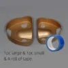 1 Set Full Denture Fixed Implant Plaster Modeling Tray Full Denture Mold Base Dental Plaster Model Making Mold Box 1 Pair - Image 7
