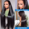 Super Double Drawn Bone Straight 13x6 HD Transparent Lace Front 100% Human Hair Wigs 13x4 Lace Frontal Wig Pre Plucked For Women - Image 5