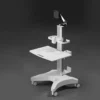 Dental Cart with Computer Holder Portable Medical Trolley Hospital Trolley Height Adjustable for Dental Clinic Hospital - Image 7