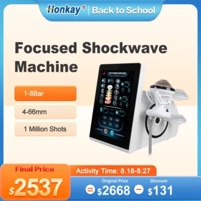 Focused Shockwave Therapy Machine Focus Focal Shock Wave Therapy Device ESWT Shock Waves Pain Relief Non-Invasive No Side Effect