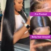 40 Inches HD 200% 13x6 Silky Bone Straight Lace Front Human Hair Wigs 13x4 Lace Frontal Remy Wig 5x5 Glueless Ready To Wear Wig - Image 3