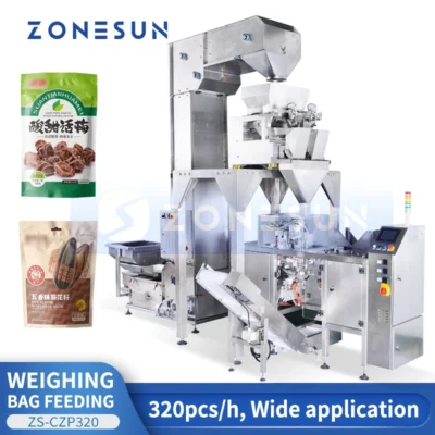 Zonesun ZS-CZP320 Multihead Weigher Packing Machine Granules Packing Machine Premade Pouch Filling Machine